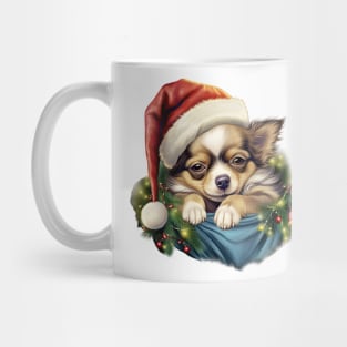 Lazy Chihuahua Dog at Christmas Mug